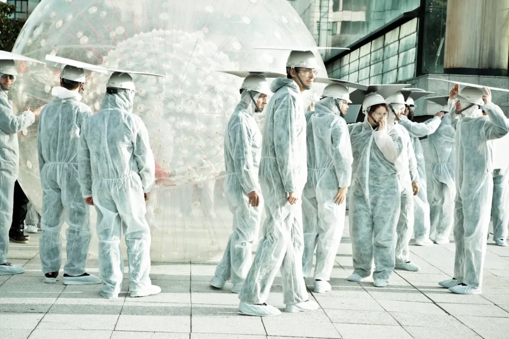 Performance artistique et interactive pour un événement de la marque HTC.